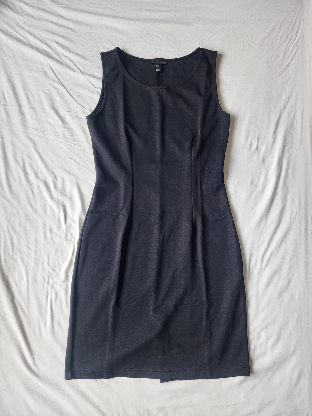 H&M Classic Black Sleeveless Sheath Dress